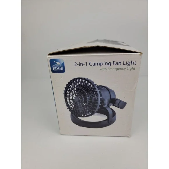 Journeys Edge 2-in-1 Camping Fan Light 18 LED Emergency Lantern Black 1131 - Picture 4 of 6